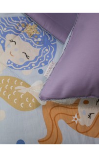 Ариэль (лазурный орхидея) Cotton комплект Полутороспальный KAZANOV.A.
