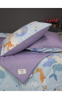 Ариэль (лазурный орхидея) Cotton комплект Полутороспальный KAZANOV.A.