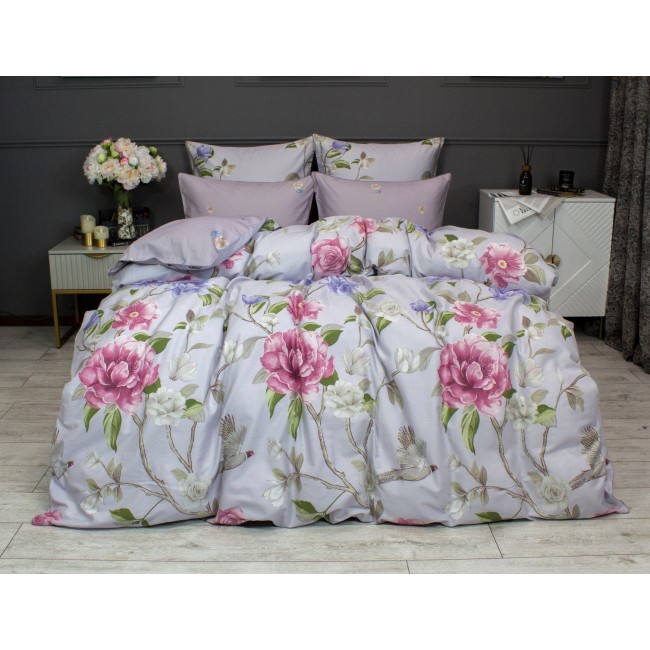 Комплект постельного белья Зарина (пыльная роза) Семейный KAZANOV.A