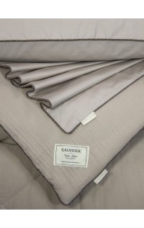 Muslin & Satin Solid color (латте) комплект Евро KAZANOV.A.