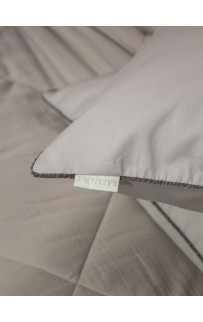 Muslin & Satin Solid color (латте) комплект Евро KAZANOV.A.