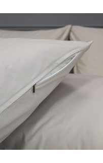 Muslin & Satin Solid color (латте) комплект Евро KAZANOV.A.