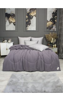 Muslin & Satin Solid color (графит сапфир) комплект Евро KAZANOV.A.