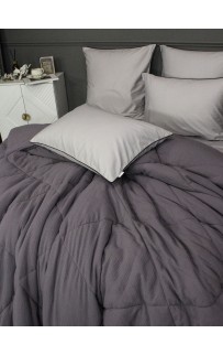 Muslin & Satin Solid color (графит сапфир) комплект Евро KAZANOV.A.