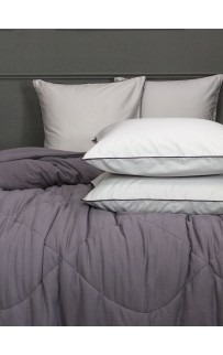 Muslin & Satin Solid color (графит сапфир) комплект Евро KAZANOV.A.