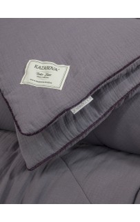 Muslin & Satin Solid color (графит сапфир) комплект Евро KAZANOV.A.