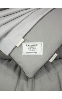 Комплект с одеялом Muslin & Satin Solid color (платина беж) комплект Евро KAZANOV.A