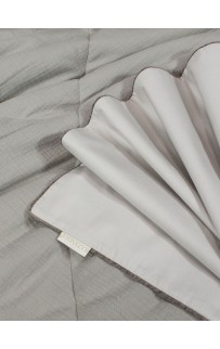 Комплект с одеялом Muslin & Satin Solid color (платина беж) комплект Евро KAZANOV.A