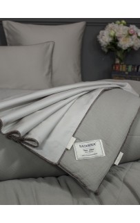 Комплект с одеялом Muslin & Satin Solid color (платина беж) комплект Евро KAZANOV.A