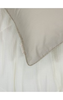 Комплект с одеялом Muslin & Satin Solid color (крем карамель) комплект Евро KAZANOV.A