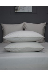 Комплект с одеялом Muslin & Satin Solid color (пыльно бежевый) комплект Евро KAZANOV.A