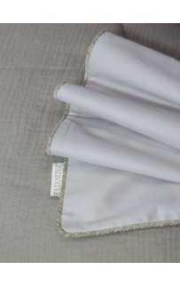 Комплект с одеялом Muslin & Satin Solid color (пыльно бежевый) комплект Евро KAZANOV.A