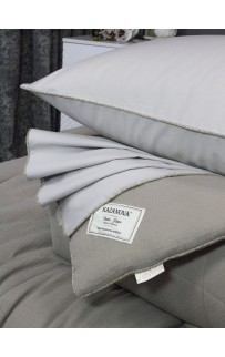 Комплект с одеялом Muslin & Satin Solid color (пыльно бежевый) комплект Евро KAZANOV.A