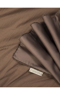 Комплект с одеялом Muslin & Satin Solid color (брауни охра) комплект Евро KAZANOV.A