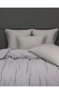Комплект с одеялом Muslin & Satin Solid color (лаванда жемчуг) комплект Евро KAZANOV.A