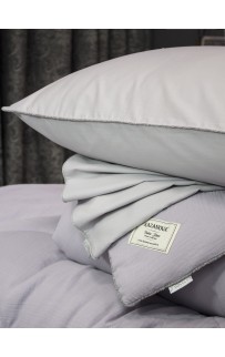 Комплект с одеялом Muslin & Satin Solid color (лаванда жемчуг) комплект Евро KAZANOV.A