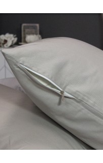 Комплект с одеялом Muslin & Satin Solid color (серебрети беж) комплект Евро KAZANOV.A