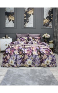 Комплект постельного белья Монро (пыльная роза бургунди) Евро KAZANOV.A