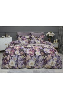 Комплект постельного белья Монро (пыльная роза бургунди) Евро KAZANOV.A