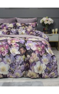 Комплект постельного белья Монро (пыльная роза бургунди) Евро KAZANOV.A