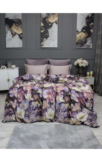 Комплект постельного белья Монро (пыльная роза бургунди) Евро KAZANOV.A