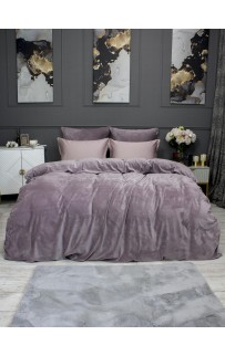 Комплект постельного белья Монро (пыльная роза бургунди) Евро KAZANOV.A