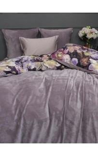 Комплект постельного белья Монро (пыльная роза бургунди) Евро KAZANOV.A