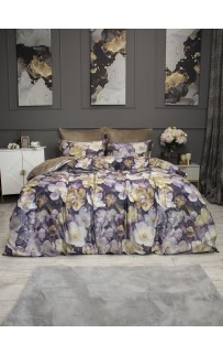 Комплект постельного белья Монро (бежевый) Евро KAZANOV.A