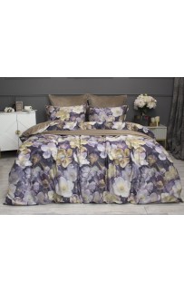 Комплект постельного белья Монро (бежевый) Евро KAZANOV.A