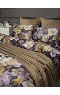 Комплект постельного белья Монро (бежевый) Евро KAZANOV.A