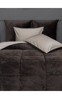 Sheffild Premium (брауни крем) АВС Cotton комплект Евро KAZANOV.A.