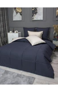 Шеффилд (графит айвори) Cotton комплект Евро KAZANOV.A.