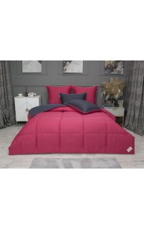 Шеффилд (графит амарант) Cotton комплект Евро KAZANOV.A.