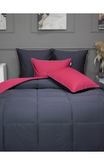 Шеффилд (графит амарант) Cotton комплект Евро KAZANOV.A.