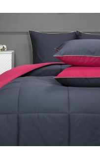 Шеффилд (графит амарант) Cotton комплект Евро KAZANOV.A.