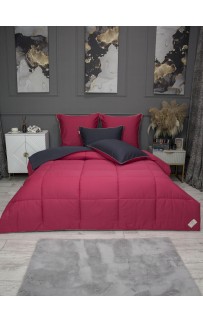 Шеффилд (графит амарант) Cotton комплект Евро KAZANOV.A.