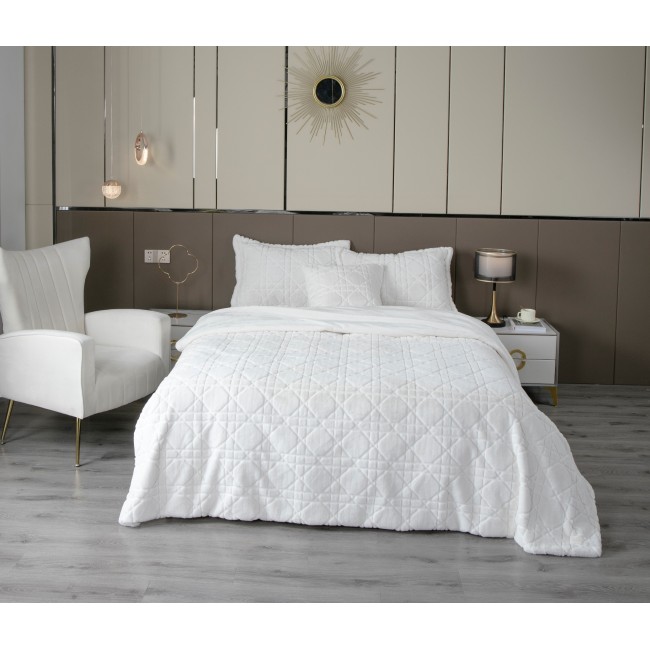 Покрывало декоративное Shinshilla Dori (молоко) 220х240 KAZANOV.A.