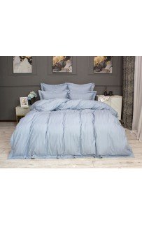 Комплект постельного белья Hotel (голубая платина) Евро KAZANOV.A