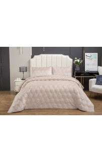 Стеганное покрывало Kendall (крем) 240х260см (1), 50х70см (2) KAZANOV.A.