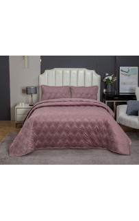 Стеганное покрывало Kendall (пыльная роза) 240х260см (1), 50х70см (2) KAZANOV.A.