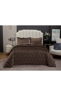 Стеганное покрывало Kendall (капучино) 240х260см (1), 50х70см (2) KAZANOV.A.