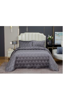 Стеганное покрывало Kendall (графит) 240х260см (1), 50х70см (2) KAZANOV.A.
