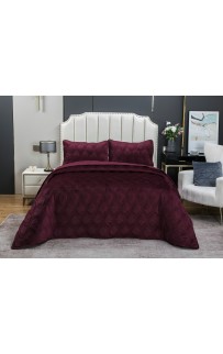 Стеганное покрывало Kendall (сангрия) 240х260см (1), 50х70см (2) KAZANOV.A.
