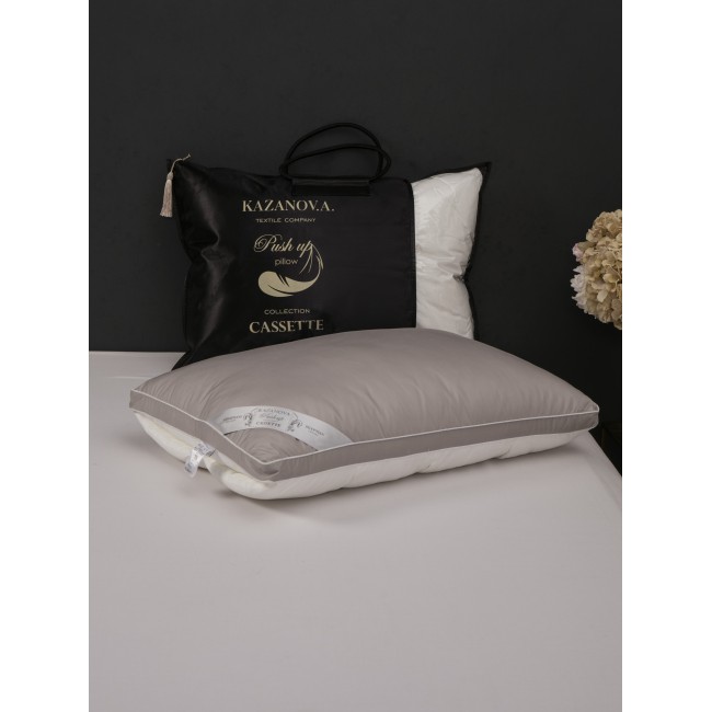 Подушка Cassette (жемчуг пепел) 50х70 KAZANOV.A.