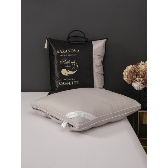 Подушка Cassette (пепельный графит) 70х70 KAZANOV.A.
