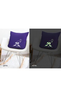 Подушка декоративная Primavelle 40х40 с люминесцентной вышивкой