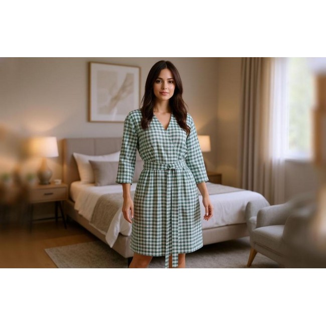 Халат-рубашка женский Primavelle Vera зеленый S/M