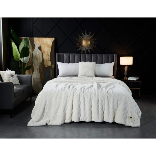 Бернард (молоко) Покрывало 160х220 Sofi De MarkO