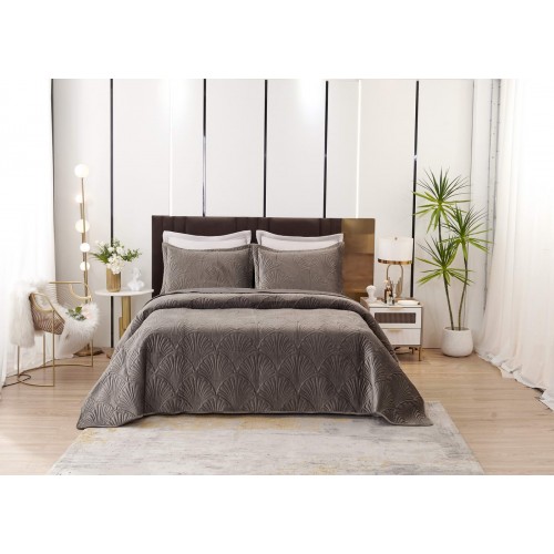 Ариэль (серый) Покрывало 240x260 Sofi De MarkO