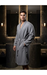 Дориан (серый) 2XL-3XL Мужской Халат